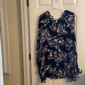 black floral free people dress